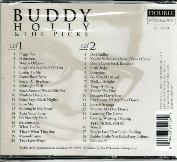 Buddy Holly & The Picks - Peggy Sue - 2 CD's - Brand New! - Image 3