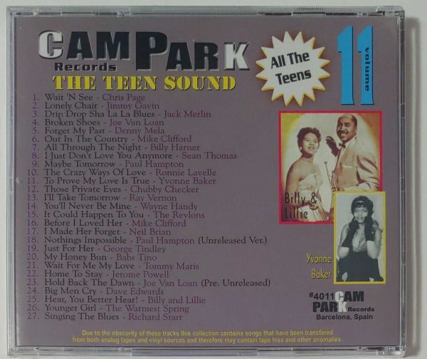 CAM PARK - VOL 11   CD   BRAND NEW - Image 3