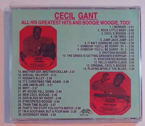CECIL GANT - ALL HIS GREATEST HITS & BOOGIE WOOGIE  CD BRAND NEW - Image 3