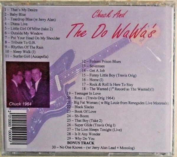 CHUCK AND THE DOO WAWA'S - CD - Doo Wop Rock - Brand New - Image 3