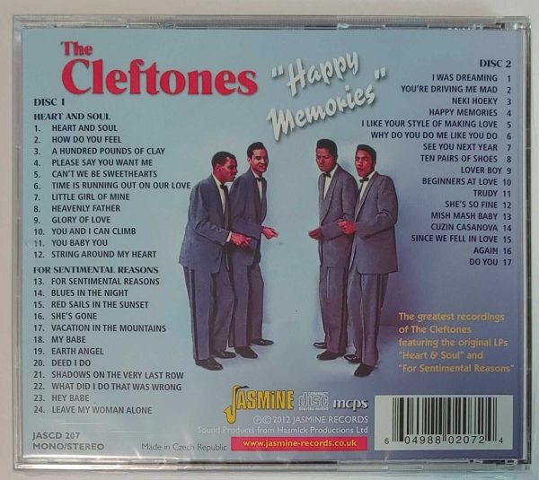 CLEFTONES - HAPPY MEMORIES   CD  BRAND NEW - Image 3