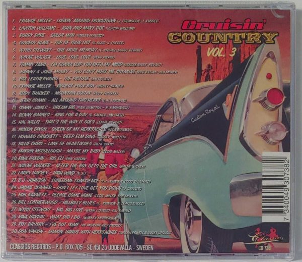 CRUISIN COUNTRY - VOL 3   CD   BRAND NEW - Image 3
