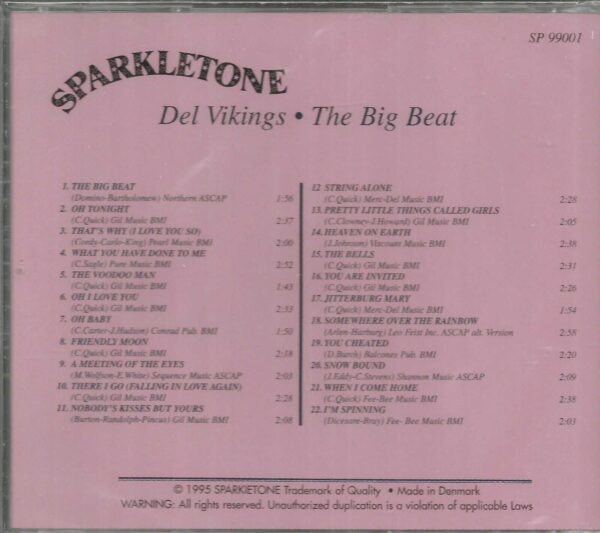 DEL VIKINGS - CD - The Big Beat - BRAND NEW - Image 3
