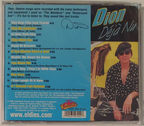 DION - DEJA NU   (COLLECTABLES)  CD  LIKE NEW - Image 3