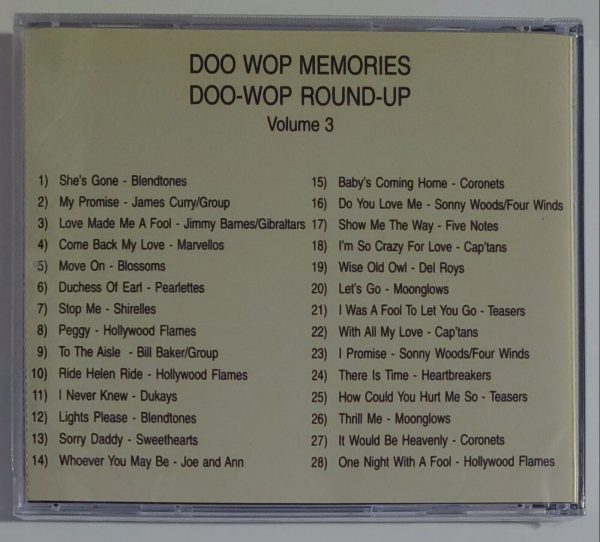 DOO WOP MEMORIES - VOL 3 DOO WOP ROUNDUP   CD BRAND NEW - Image 3