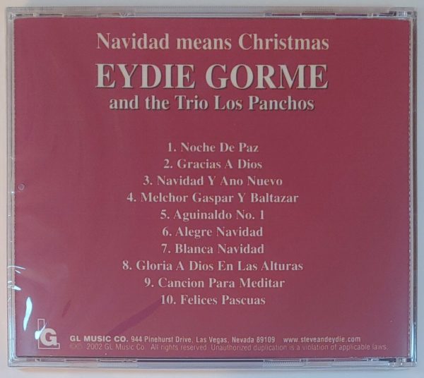EYDIE GORME & TRIO LOS PANCHOS - NAVIDAD MEANS XMAS   CD BRAND NEW - Image 3
