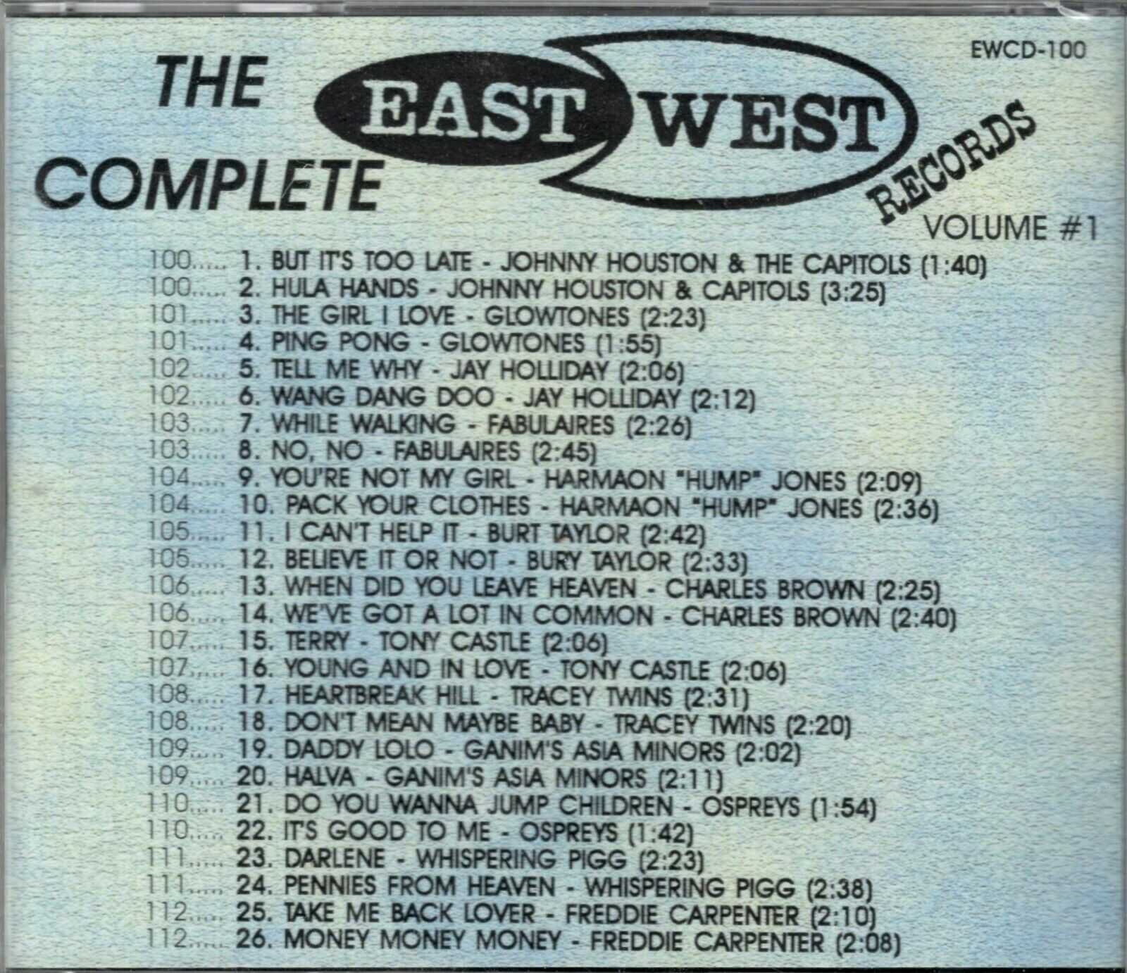East West Records - Vol 1 - CD - Brand New - Image 3