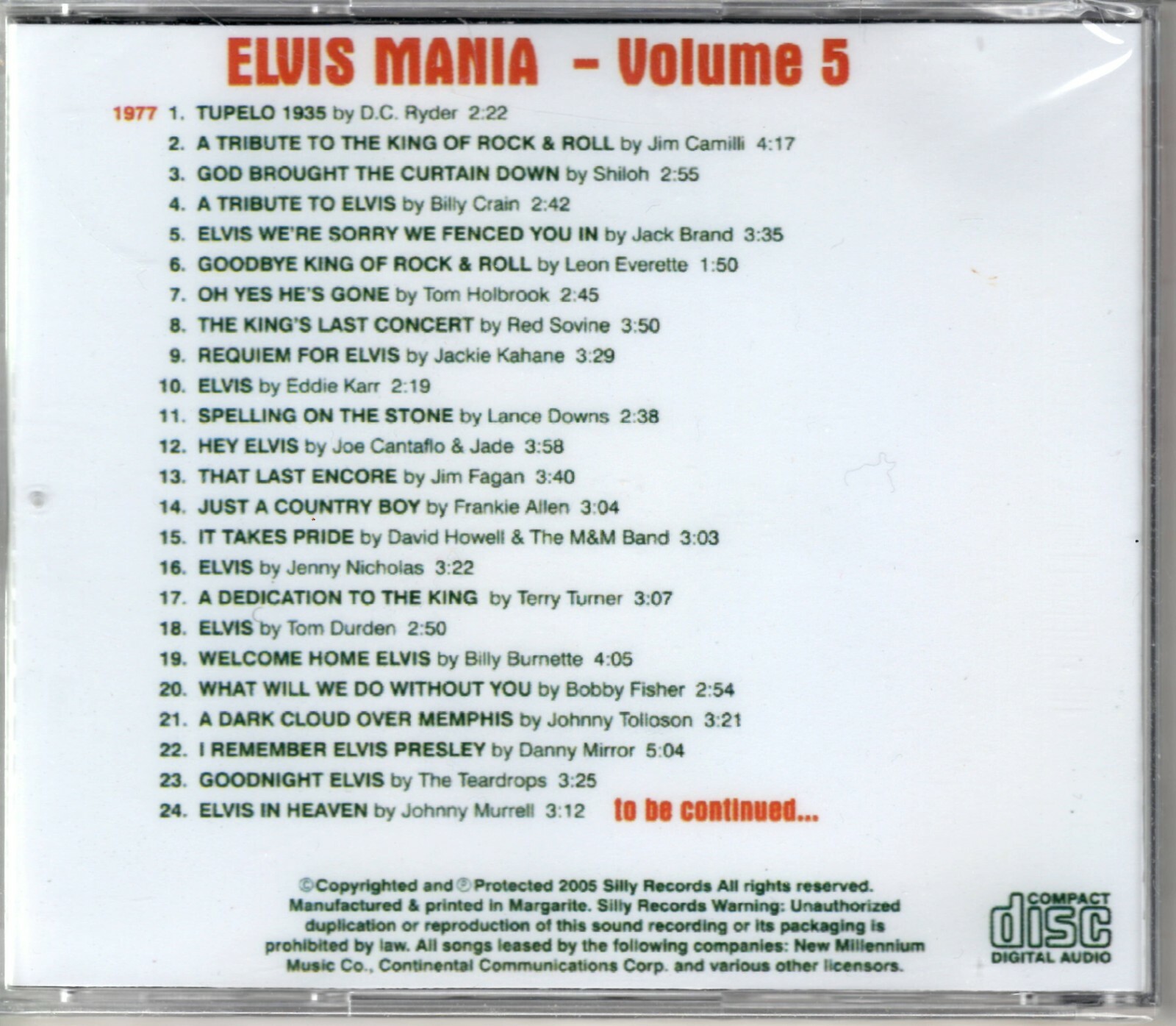 Elvis Mania - Vol 5 - CD - Image 3