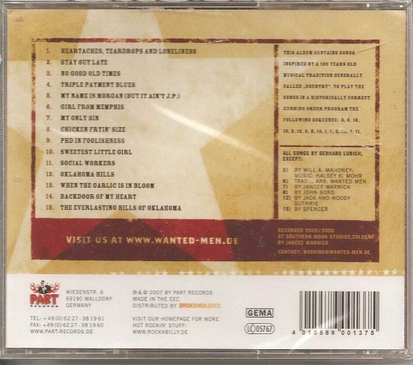 GERRY LEE And The Wanted Men - CD - First 100 Years - BRAND NEW - Image 3