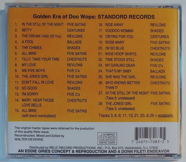 GOLDEN ERA OF DOO WOPS - STANDORD   CD BRAND NEW - Image 3