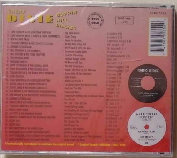 GREAT DIXIE - BOPPIN' HILL BILLIES - CD - BRAND NEW - Image 3