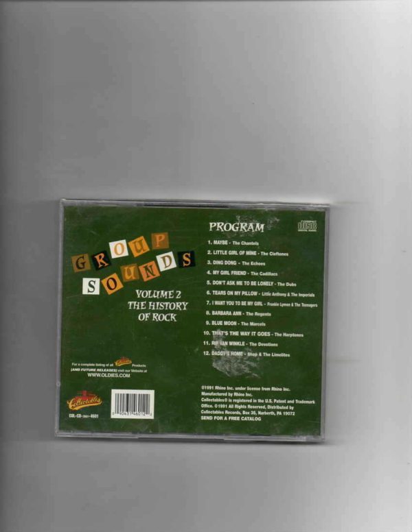 GROUP SOUNDS VOL 2 THE HISTORY OF ROCK-BRAND NEW CD - Image 3