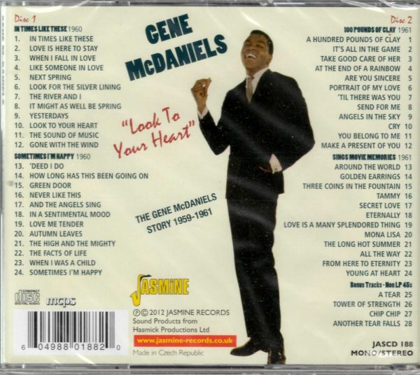 Gene McDaniels - Look To Your Heart - CD - Brand New - Image 3