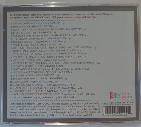 HALL OF FAME - VOL 3  HOME OF MUSCLE SHOALS   CD BRAND NEW - Image 3