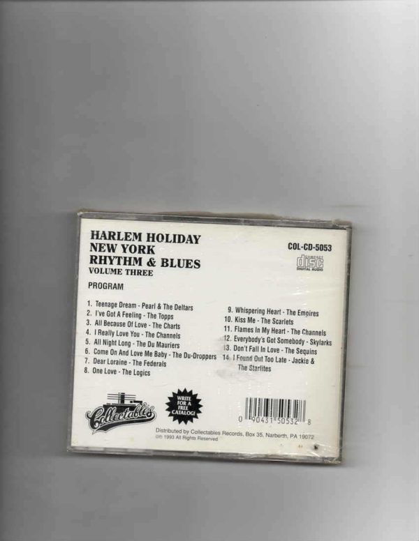 HARLEM HOLIDAY - N.Y. RHYTHM AND BLUES - VOL 3-BRAND NEW CD - Image 3