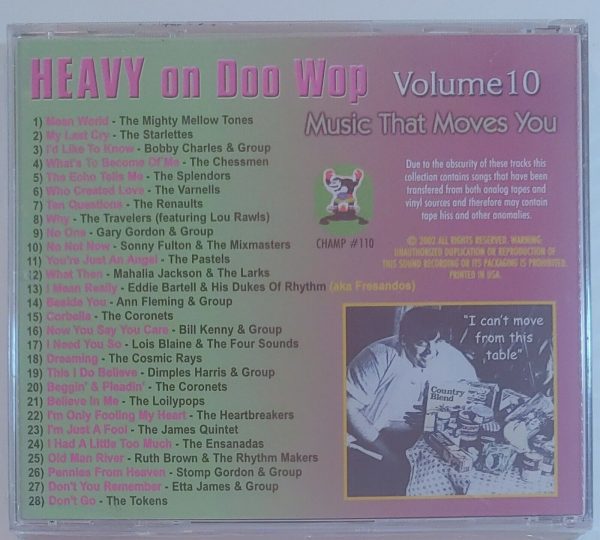HEAVY ON DOO WOP - VOL 10   CD BRAND NEW - Image 3
