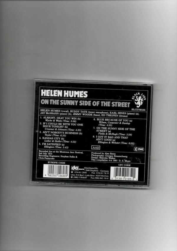 HELEN HUMES - ON THE SUNNY SIDE OF THE STREET-CD