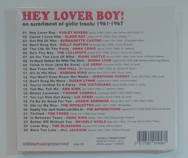 HEY LOVER BOY (VARIOUS)  61-67   CD BRAND NEW - Image 3