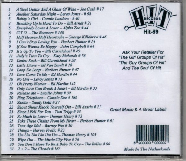 Hit Records - Rock And Roll - Vol 1 - CD - Brand New - Image 3