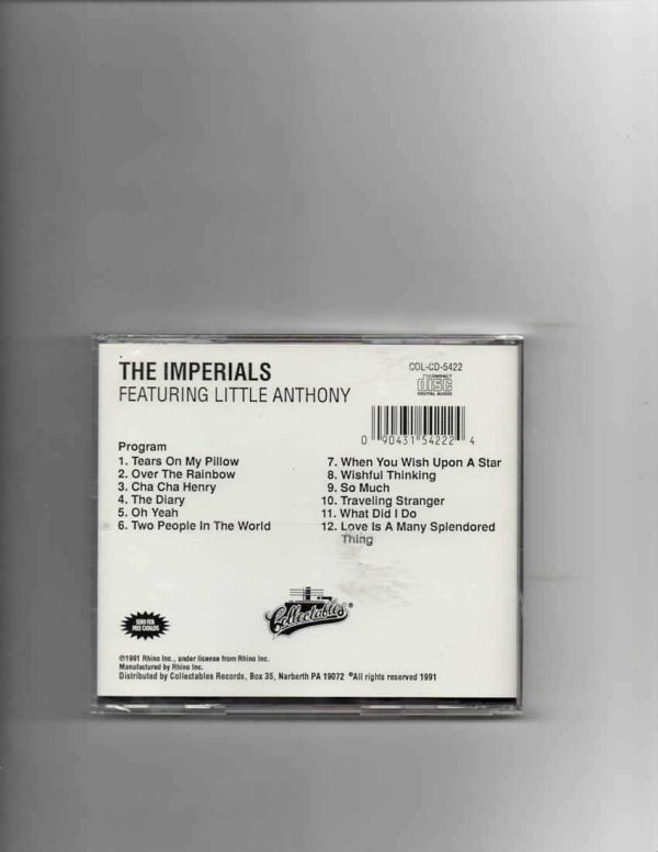 IMPERIALS FEAT. LITTLE ANTHONY -BRAND NEW CD - Image 3