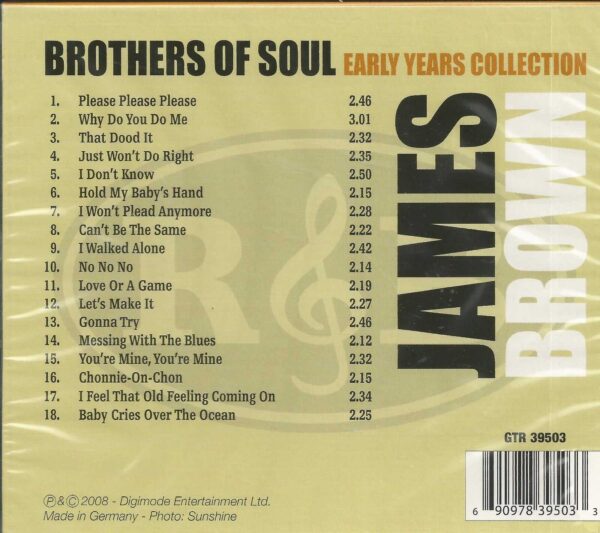 JAMES BROWN CD  - Brothers of Soul Early Years Collection   Brand New - Image 3