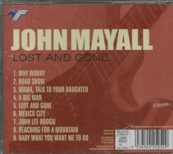 JOHN MAYALL -  CD - Lost And Gone  - BRAND NEW - Image 3