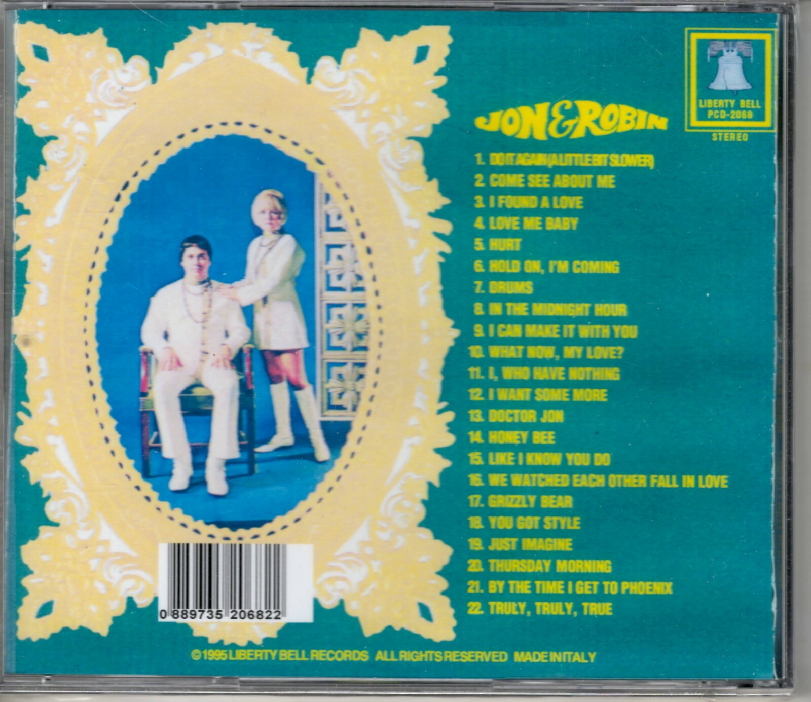 Jon & Robin - Soul Of Boy & Girl/Elastic Event - CD - Brand New - Image 3