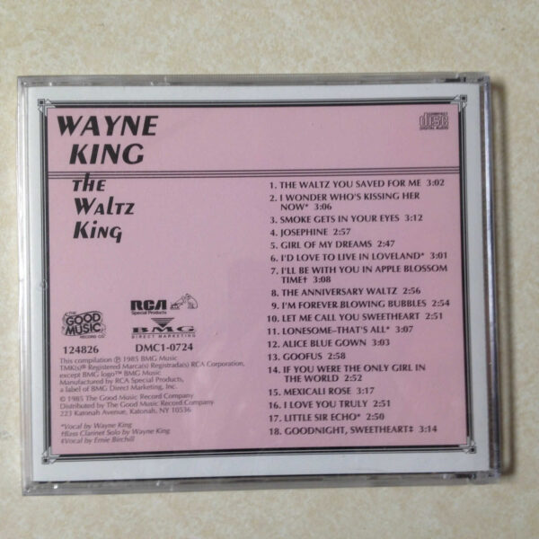 KING, WAYNE - WALTZ KING - BRAND NEW CD - Image 3