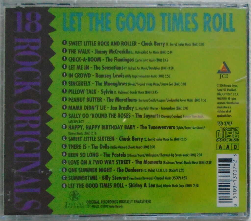 LET THE GOOD TIMES ROLL - CD - 18 Rock Originals - BRAND NEW - Image 3