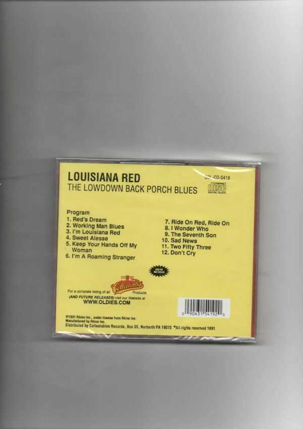 LOUISIANA RED - LOWDOWN BACK PORCH BLUES-BRAND NEW CD - Image 3