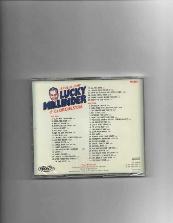 LUCKY MILLINDER - APOLLO JUMP-CD - Image 3