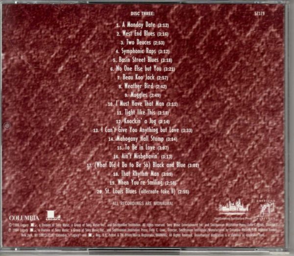 Louis Armstrong - As A Portrait Of The Artist - CD  DISC 3 - Image 3