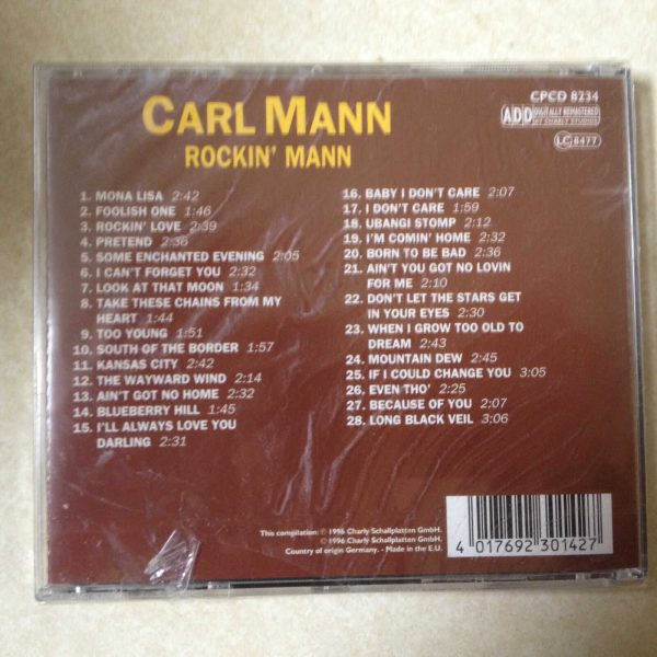 MANN, CARL - ROCKIN MANN BRAND NEW CD - Image 3