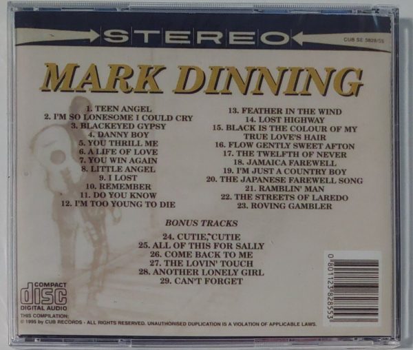 MARK DINNING - TEEN ANGEL  CD  BRAND NEW - Image 3