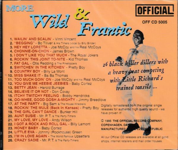 MORE WILD AND FRANTIC CD BRAND NEW - Image 3