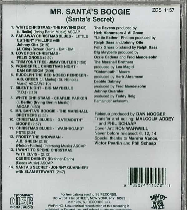 MR SANTA'S BOOGIE - CD - Santa's Secret - BRAND NEW - Image 3