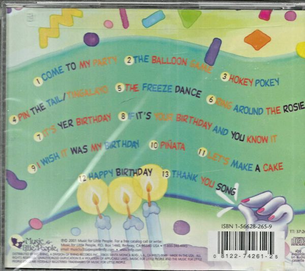 MUSIC FOR THE LITTLE PEOPLE CHOIR - Birthday Party! Singalong CD  Brand New - Image 3