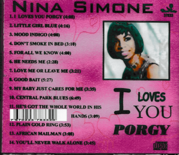NINA SIMONE I  LOVES YOU PORGY CD - BRAND NEW - Image 3