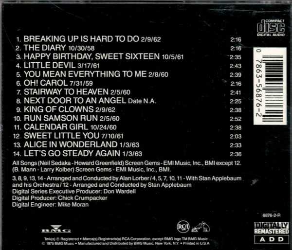 Neil Sedaka - All Time Greatest Hits - CD - Image 3