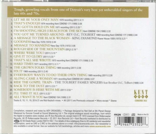 O.C. Tolbert - Black Diamond - CD - Brand New - Image 3