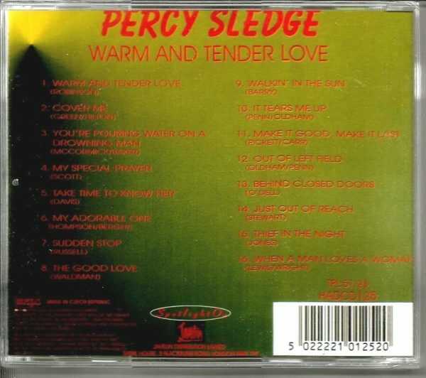 PERCY SLEDGE - CD - Warm And Tender Love  - BRAND NEW - Image 3