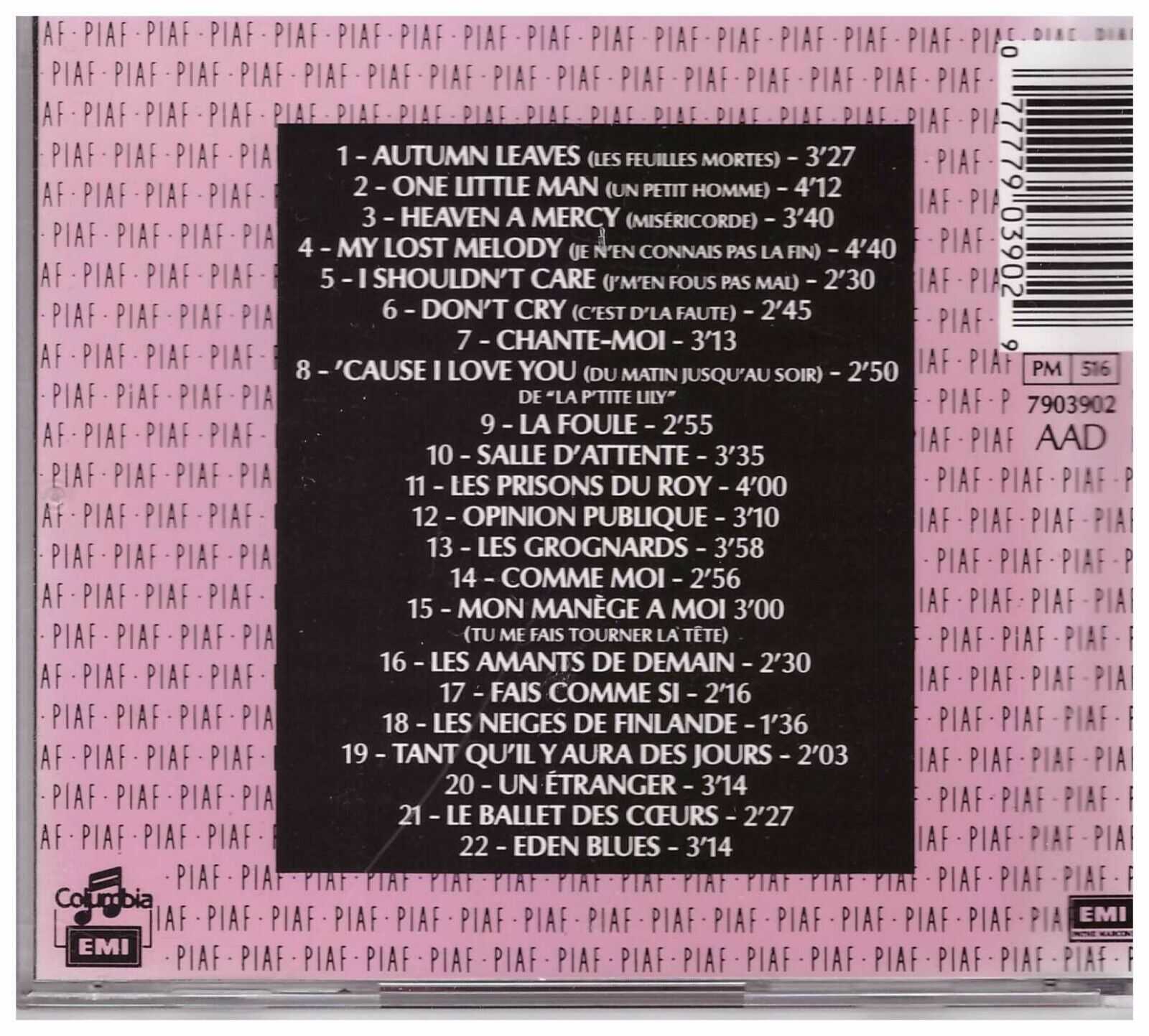 PIAF - CD - Volume 6 - VERY GOOD CONDITION - Image 3