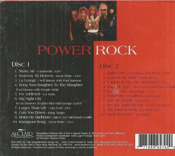 POWER ROCK - CD - 2 Discs - BRAND NEW - Image 3