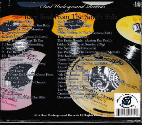 RARE SOUL FROM THE SOUTH SIDE VOL 1 CD - BRAND NEW - Image 3