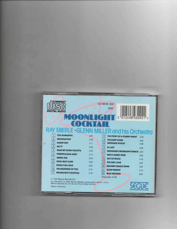 RAY EBERLE W/GLENN MILLER - MOONLIGHT COCKTAIL-CD - Image 3