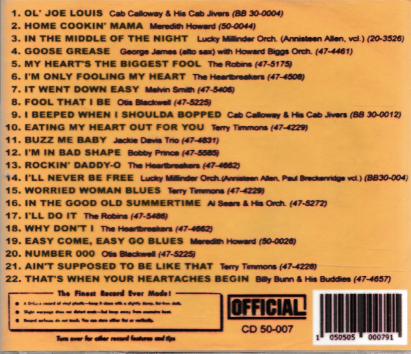 RCA VICTOR RHYTHM AND BLUES - VOL 2 CD BRAND NEW - Image 3