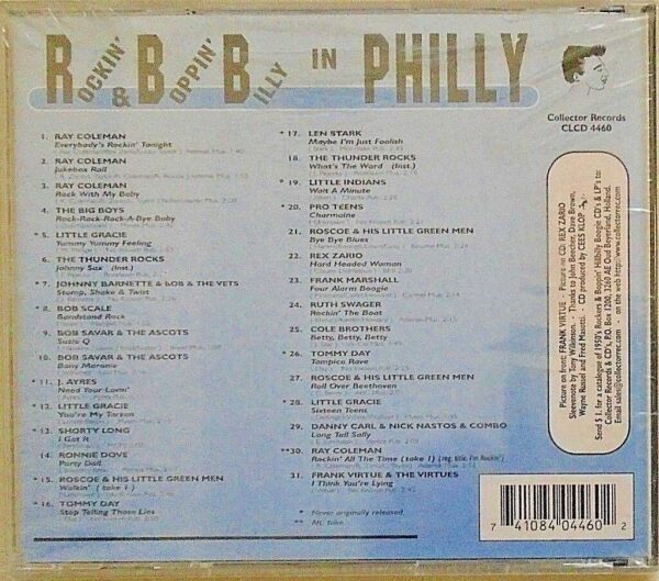 ROCKIN' & BOPPIN' BILLY IN PHILLY - CD - BRAND NEW - Image 3