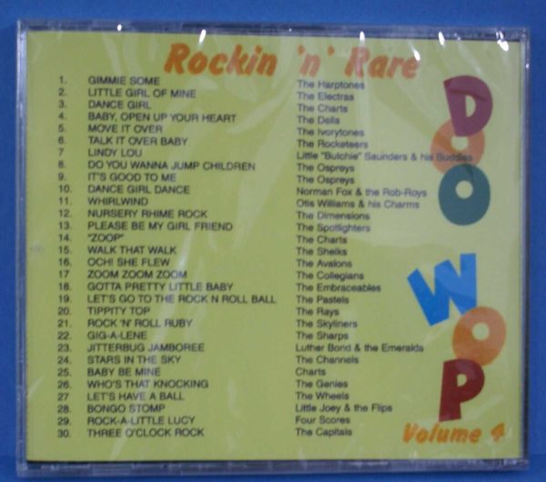 ROCKIN 'N' RARE - DOO WOP- VOL. 4 - CD  - BRAND NEW - Image 3