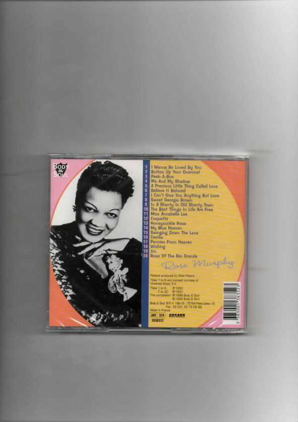 ROSE MURPHY - I WANNA BE LOVED BY YOU-BRAND NEW CD - Image 3