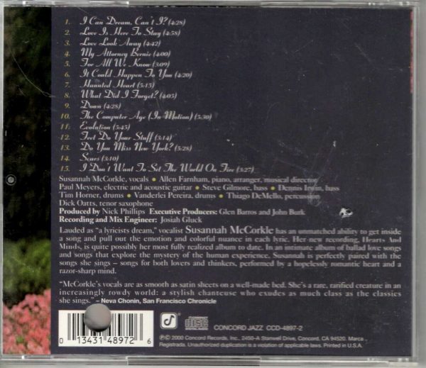Susannah McCorkle - Hearts And Minds - CD - Image 3